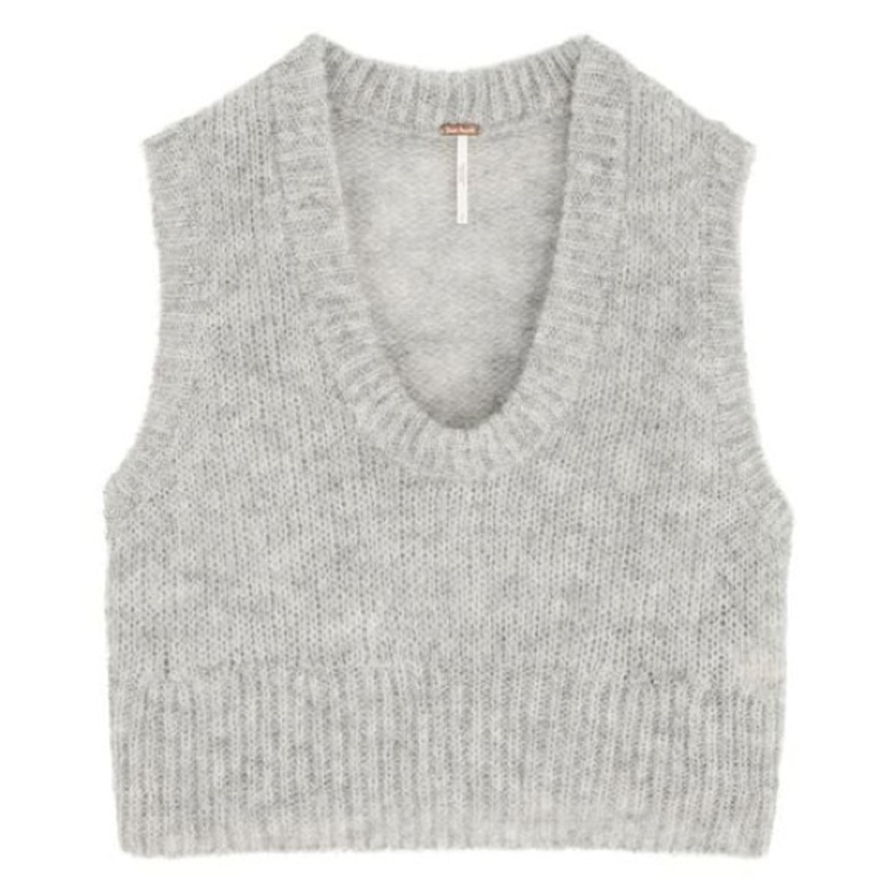 Free People Gray Dream Maker Vest